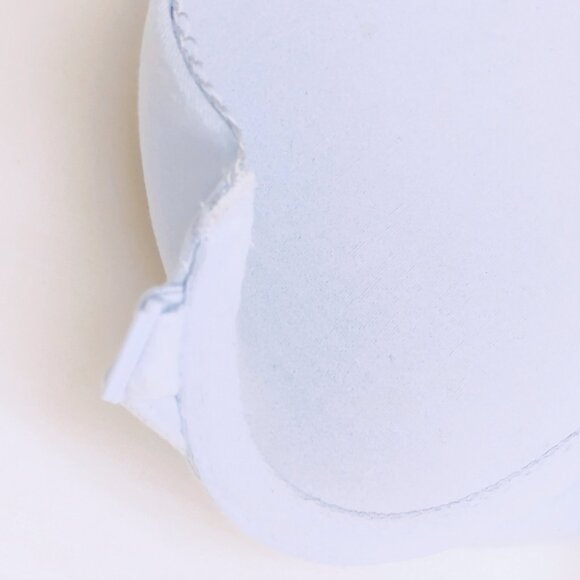 Victoria's Secret Bra Push Up Padded Comfy Front Close Lace Racer Gray Blue 32C - Picture 9 of 16